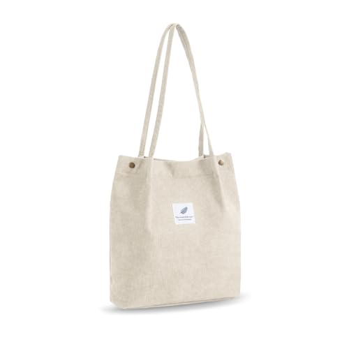 Yzrohyi Stoff Tragetasche Cord Gro Tasche Shopper Umh