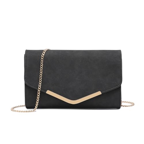 Miss Lulu Damen Clutch Elegante Umschlag Abendtasche Mit