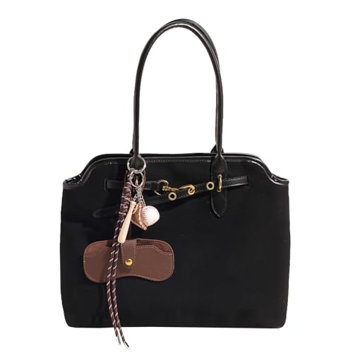 Unisoul Wildleder Handtasche Damen Gro Shopper Tasche Tote