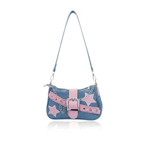 Afitlulu Klein Umh Ngetasche Damen Denim Schultertasche Mit
