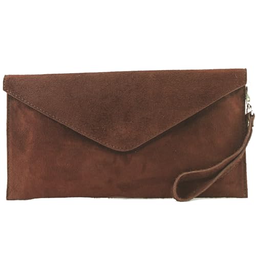 Modamoda De T106 Damen Wildleder Rauleder Clutch Umh