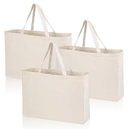 Rfytdcf 3 St Ck Baumwolltasche Stoffbeutel Baumwolle Unbedruckt