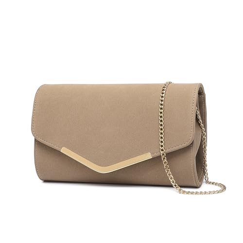 Miss Lulu Damen Umschlag Clutch Elegant Abendtasche Brauttasche