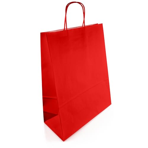 Netuno 10 Papiertaschen Rot 25 X 11 X