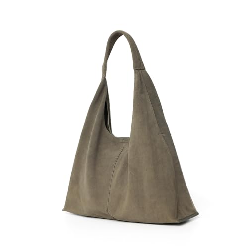 Vakaer Hobo Tasche Aus Echtem Wildleder F R