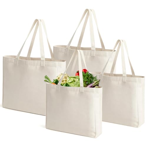 Dhswnng 4 St Ck Baumwolltasche Gro Jutebeutel Unbedruckt