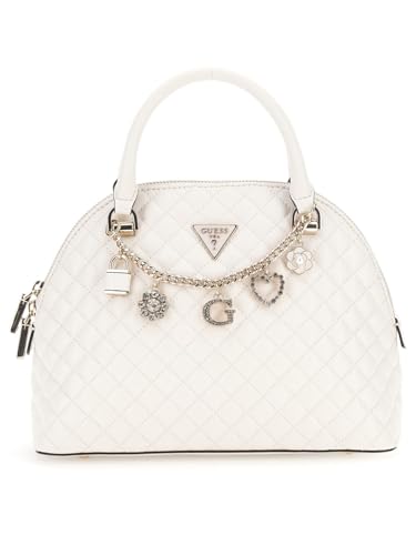 Guess Damen Everlee Dome Satchel Cremewei