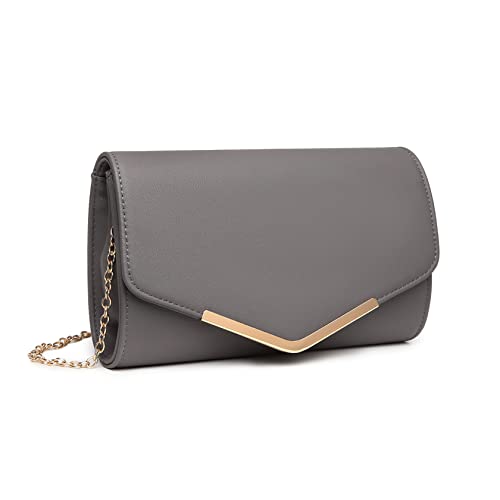 Miss Lulu Clutch Damen Abendtasche Elegante Kettentasche Damen