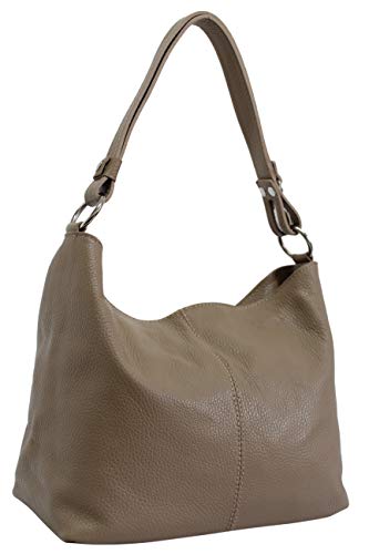 Ambra Moda Damen Leder Handtasche Schultertasche Umh Ngetasche