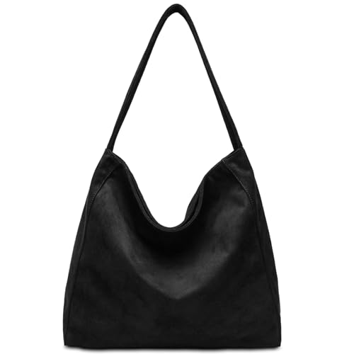 Gluckstar Handtasche Damen Gro K Nstliche Wildleder Tasche