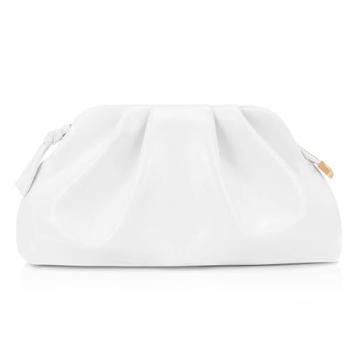 Milisente Damen Clutch Cloud Pleated Abendtasche Elegante Tasche