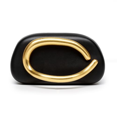 Blinkgooblink Clutch Schwarz Damen Elegant Kleine Abend Handtasche