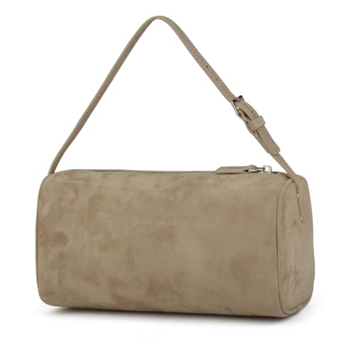 Donnain Kleine Handtasche Premium Wildleder Tasche Damen Kleine