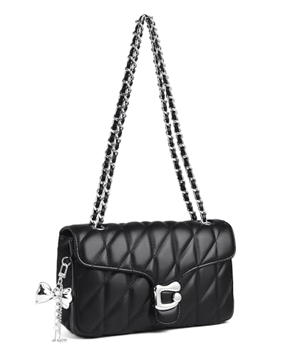 Travistar Umh Ngetasche Damen Handtasche Schwarz Kleine Vegan