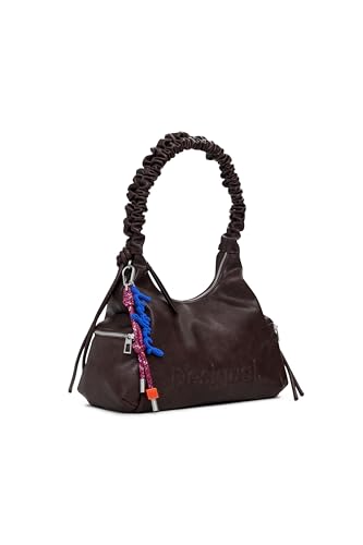 Desigual Schultertasche Montville Half Logo Shoulder Bag Chocolate