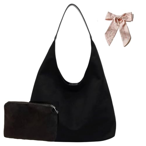 Scofy Fashion Faux Wildleder Einkaufstasche Mit Beutel Hobo