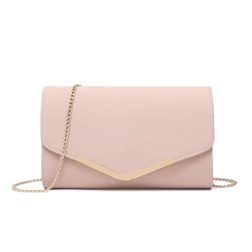 Miss Lulu Damen Clutch Elegante Umschlag Abendtasche Mit
