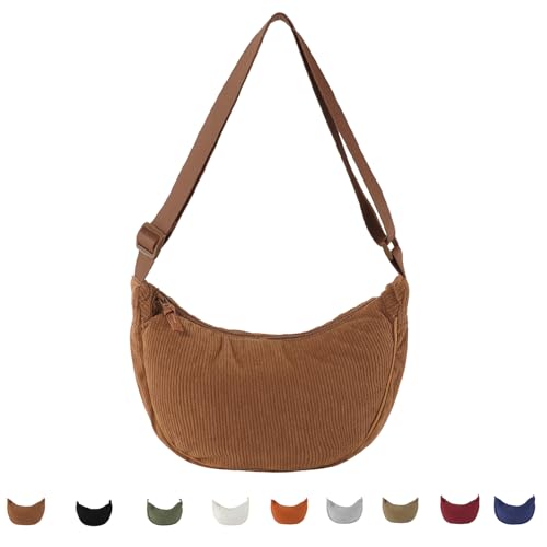 Generisch Cord Crossbody Bag F R Damen Cord