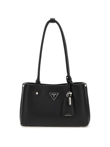 Guess Meridian Ii Shoulder Satchel Bag Black
