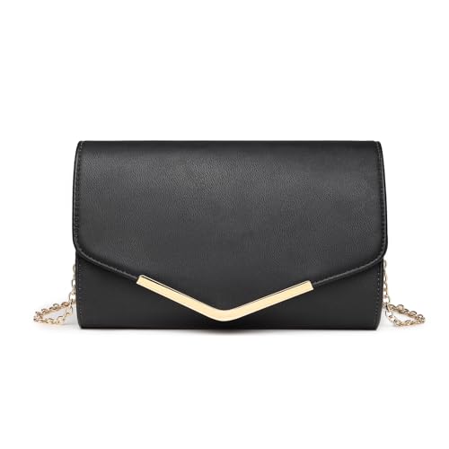 Miss Lulu Damen Clutch Elegante Umschlag Abendtasche Mit