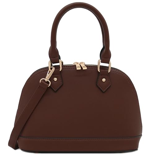 Satchel Tasche In Klassischer Kuppelform Mit Umlaufendem Rei