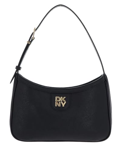 Dkny Damen Carol Demi Umh Ngetasche Schwarz Gold