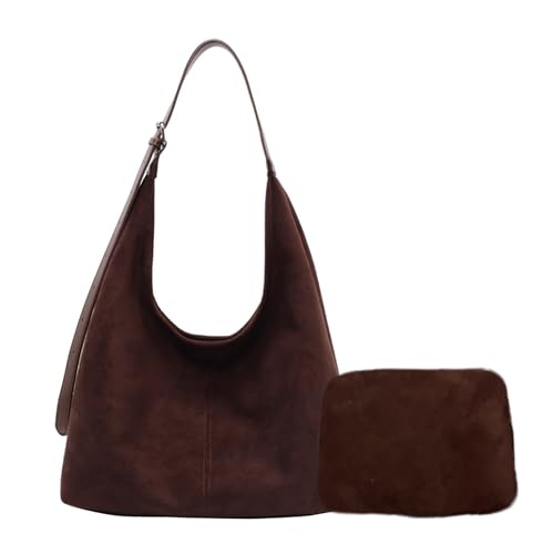 Generisch Wildleder Tasche Damen Shopper Suede Hobo Slouchy