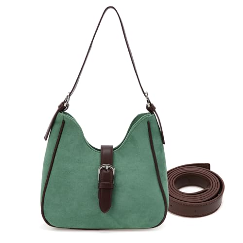 Wildleder Damen Schultertasche Winter Damen Achseltasche Hobo Wallet