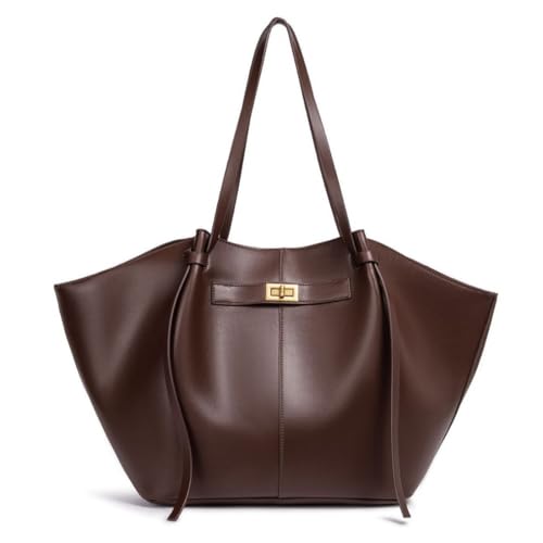 Youlity Leder Tote Bag Damen Shopper Tasche Gro