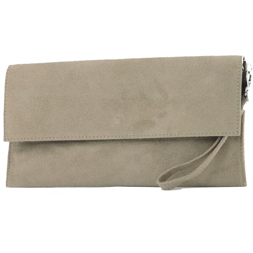 Modamoda De T151 Damen Wildleder Rauleder Clutch Umh