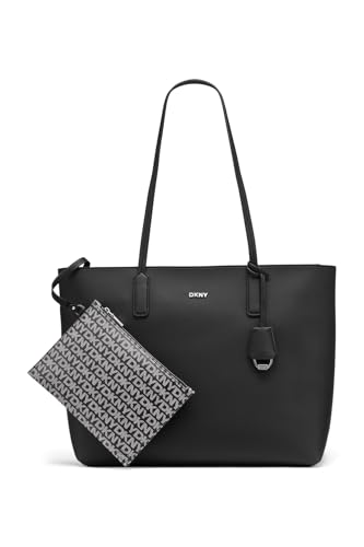 Dkny Handbag Saige Ew Tz Tote Black Silver