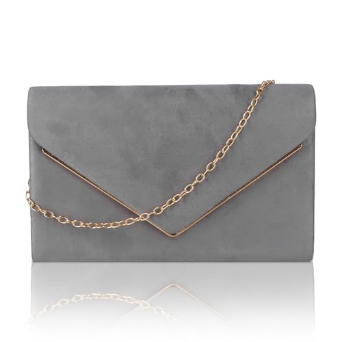 Shengxi Clutch Damen Umschlag Clutch Tasche Mit Kette