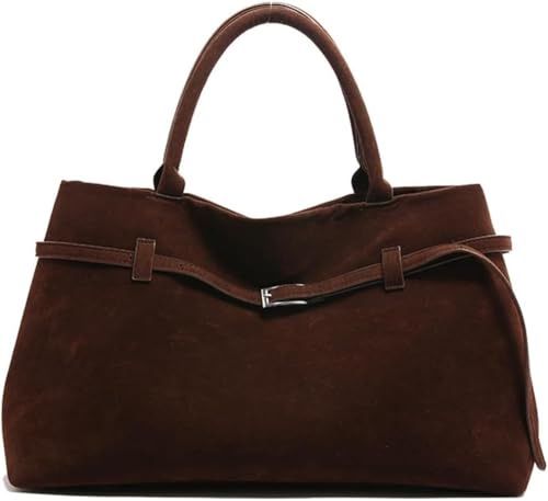 Generisch Damen Vintage Tote Gro E Wildleder Handtasche