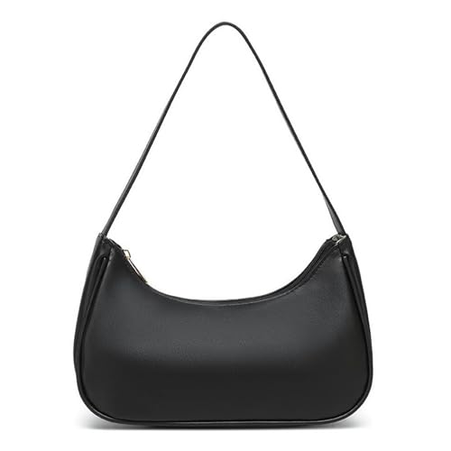 Charmburst Handtasche Damen Schwarz Vegane Schultertasche Mit Rei
