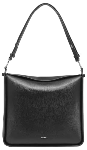 Dkny Women S Akia Hobo Handbag Black Silver