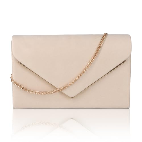 Shengxi Clutch Damen Umschlag Clutch Tasche Mit Kette