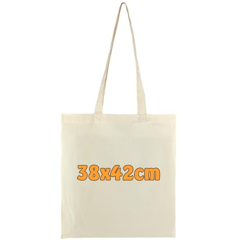 Cottonbagjoe 10 Baumwolltaschen Natur 38x42 Cm Mit Langen