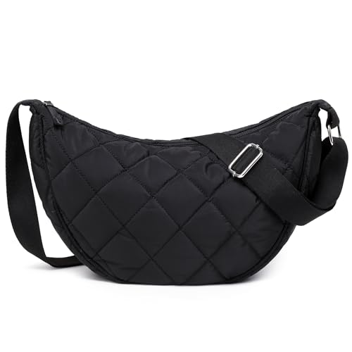 Micmores Crossbody Bag Damen Umh Ngetasche Nylon Gesteppt