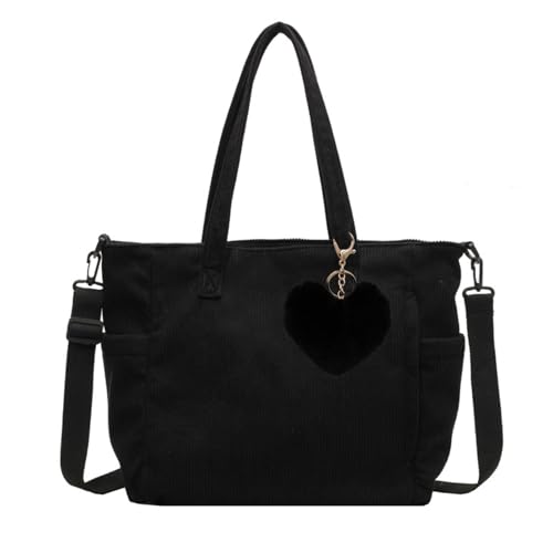 Dogmoon Cord Tasche Damen Cord Beuteltasche Stofftasche Gro