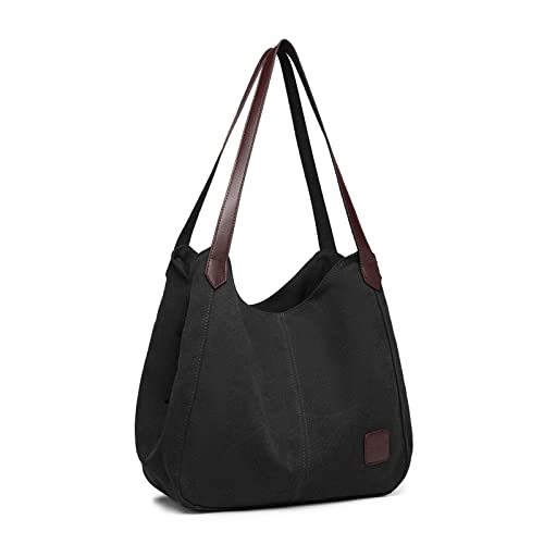 Kono Damen Canvas Schultertasche Vintage Hobo Handtasche Umh