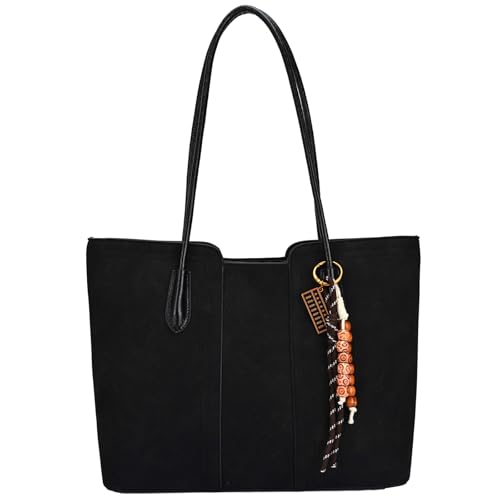 Waniki Handtasche Damen Wildleder Tote Bag Modische Umh