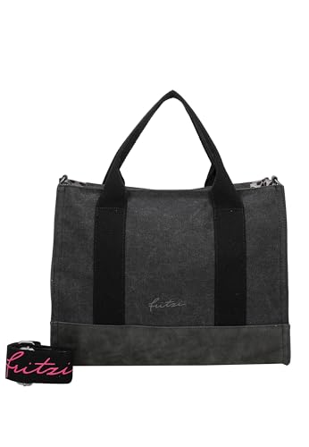 Fritzi Canvas Tote Bag Canvas Black Shopper Baumwollmix