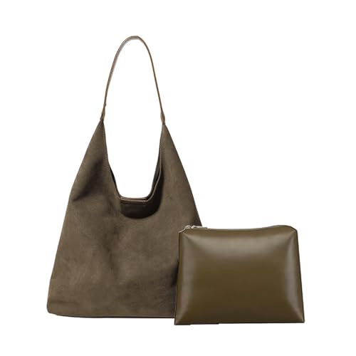 Wildleder Hobo Tasche F R Damen L Ssige