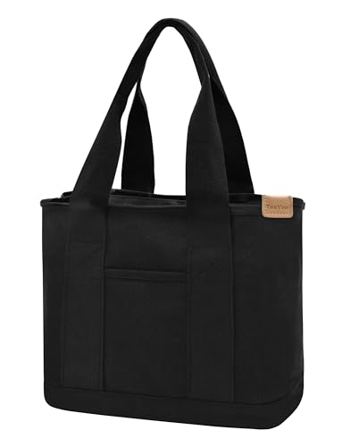 Teeyee Damen Mittelgro Handtasche Canvas Satchel Tote Bag