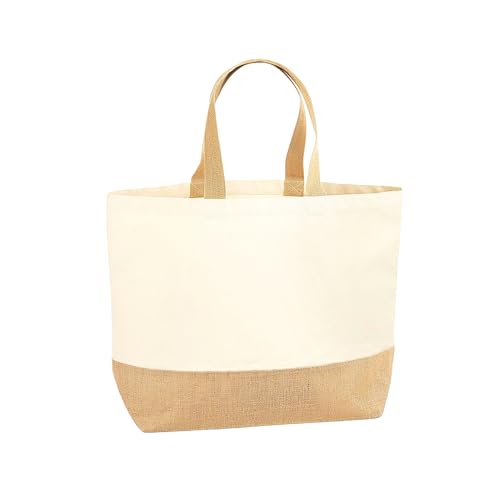 Westford Mill W452 Jute Base Canvas Tote Xl