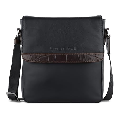 Bugatti Corso Deluxe Schultertasche Mit Berschlag Aus Echtem