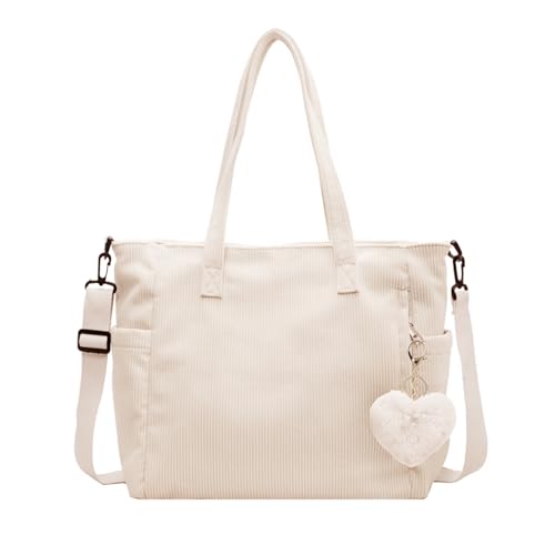 Dogmoon Cord Tasche Damen Cord Tote Bag Beuteltasche