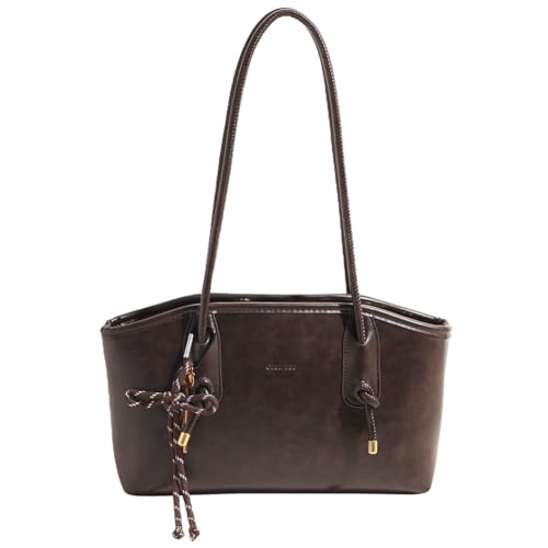 Hicarry Handtasche Damen Kunstleder Vintage Schultertasche Klein Tote