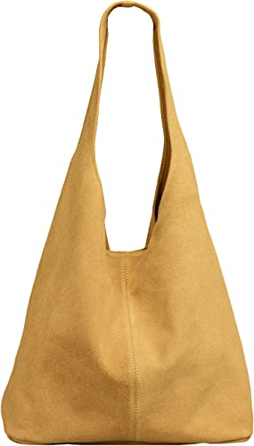 Caspar Gro E Damen Wildleder Tasche Hobo Bag