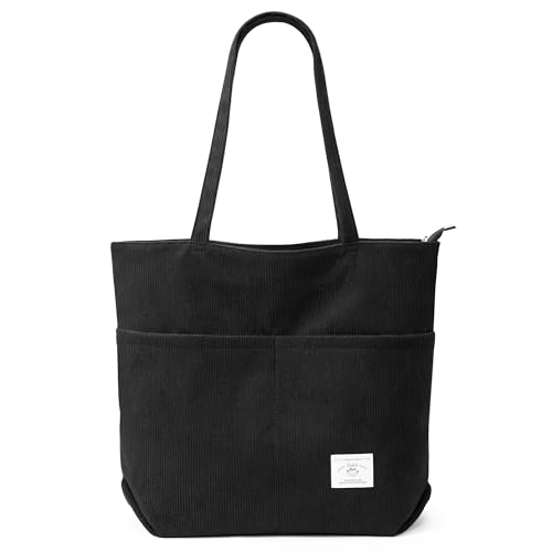 Kalidi Cord Tasche Damen Tote Bag Verbessert Shopper